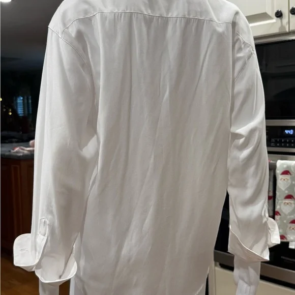 Christine Alexander Elegant White Cat and Bow Rhinestone Button Down Blouse M - Picture 12 of 13